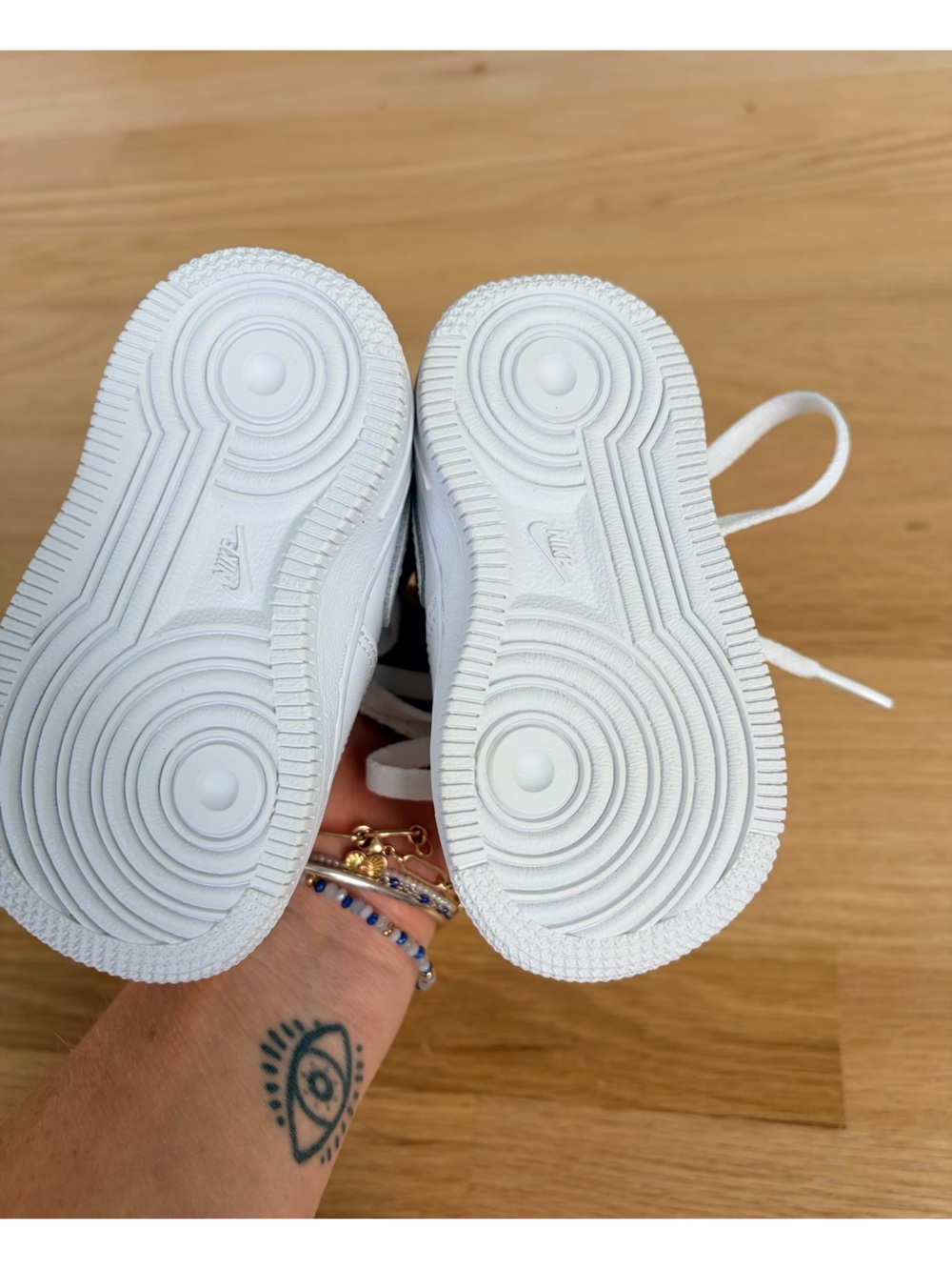 Nike Court Borough Mid 2 White High Top Sneakers Baby Toddler Size 4C - Picture 4 of 7